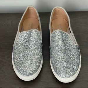 Fever Sole Glitter Slip on Sneaker Loafer.  Size 9.